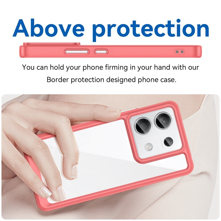 For Xiaomi Redmi Note 13 Pro 5G Colorful Series Acrylic Hybrid TPU Phone Case(Red) - free shipping - PMC TechLife - Order now!