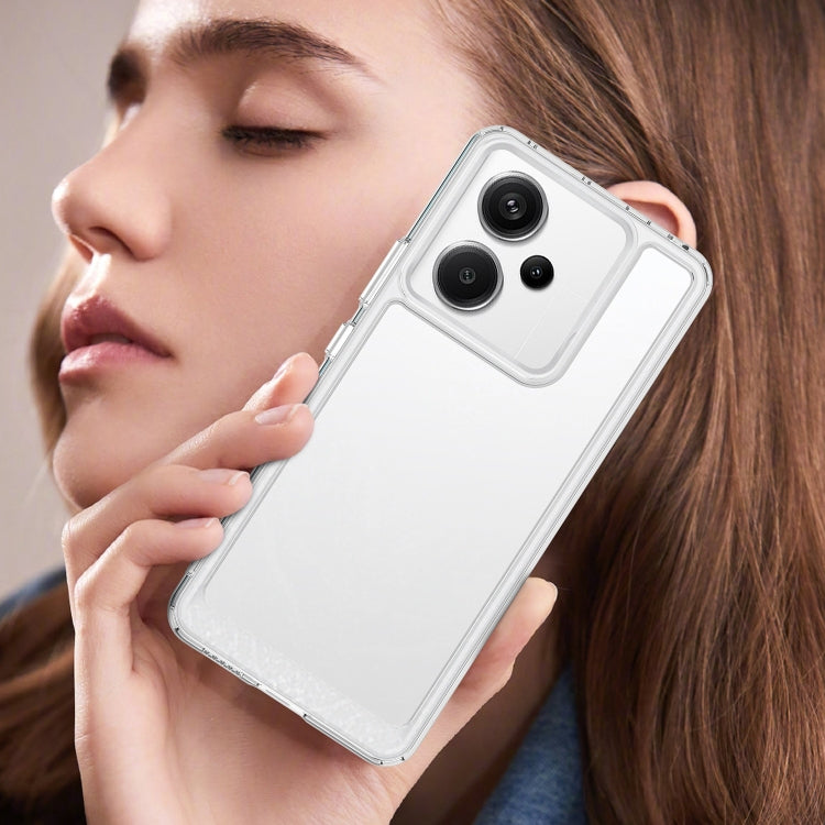For Xiaomi Redmi Note 13 Pro+ Colorful Series Acrylic Hybrid TPU Phone Case(Transparent) - Note 13 Pro+ Cases by PMC TechLife | Online Shopping South Africa | PMC TechLife | Buy Now Pay Later Mobicred