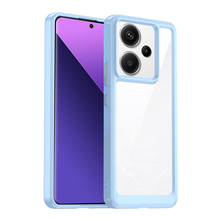 For Xiaomi Redmi Note 13 Pro+ Colorful Series Acrylic Hybrid TPU Phone Case(Blue) - Note 13 Pro+ Cases by PMC TechLife | Online Shopping South Africa | PMC TechLife | Buy Now Pay Later Mobicred