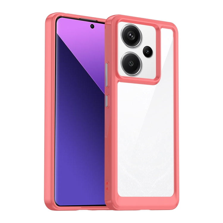 For Xiaomi Redmi Note 13 Pro+ Colorful Series Acrylic Hybrid TPU Phone Case(Red) - Xiaomi Cases by PMC TechLife | Online Shopping South Africa | PMC TechLife | Buy Now Pay Later Mobicred