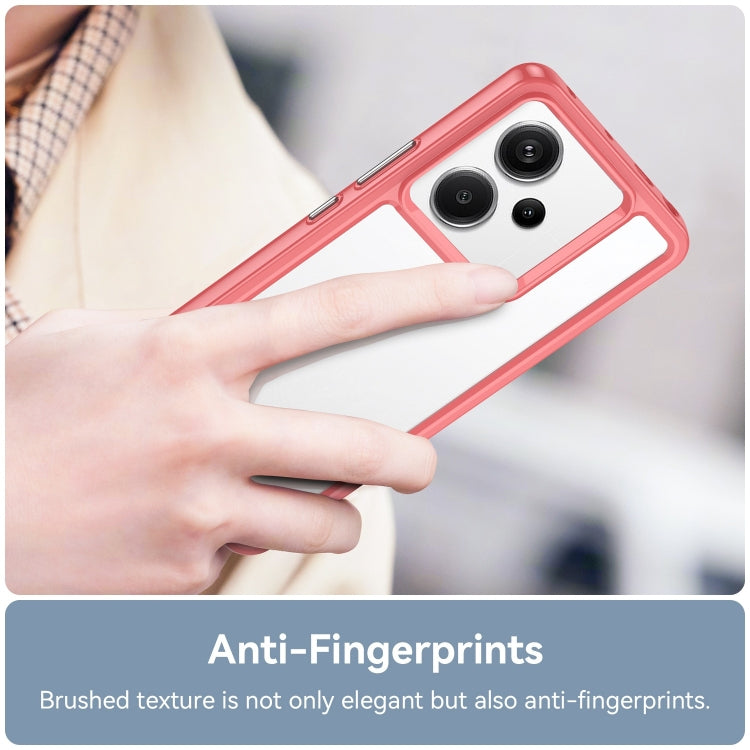 For Xiaomi Redmi Note 13 Pro+ Colorful Series Acrylic Hybrid TPU Phone Case(Red) - Xiaomi Cases by PMC TechLife | Online Shopping South Africa | PMC TechLife | Buy Now Pay Later Mobicred