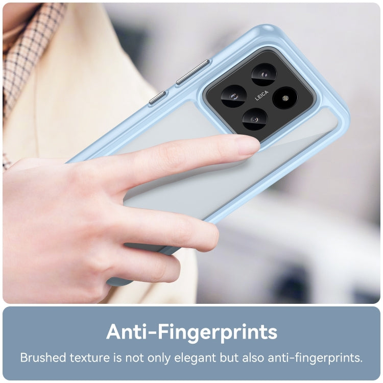 For Xiaomi 14 Colorful Series Acrylic Hybrid TPU Phone Case(Blue) - free shipping - PMC TechLife - Order now!