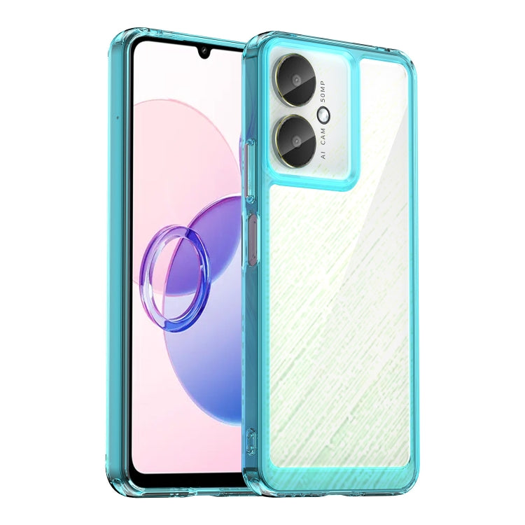For Xiaomi Poco C65 Colorful Series Acrylic Hybrid TPU Phone Case(Transparent Blue) - free shipping - PMC TechLife - Order now!