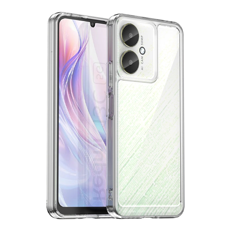 For Xiaomi Poco M6 Colorful Series Acrylic Hybrid TPU Phone Case(Transparent) - Xiaomi Cases by PMC TechLife | Online Shopping South Africa | PMC TechLife | Buy Now Pay Later Mobicred