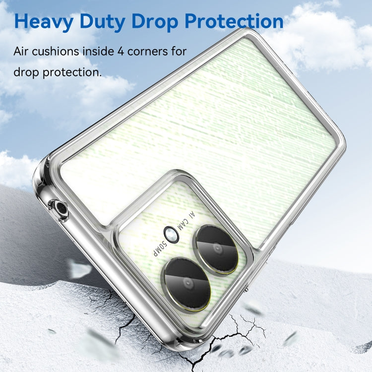 For Xiaomi Poco M6 Colorful Series Acrylic Hybrid TPU Phone Case(Transparent) - Xiaomi Cases by PMC TechLife | Online Shopping South Africa | PMC TechLife | Buy Now Pay Later Mobicred