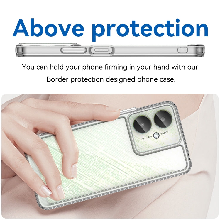 For Xiaomi Redmi 13C 5G Colorful Series Acrylic Hybrid TPU Phone Case(Transparent) - free shipping - PMC TechLife - Order now!