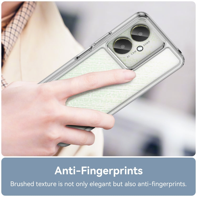 For Xiaomi Redmi 13C 5G Colorful Series Acrylic Hybrid TPU Phone Case(Transparent) - free shipping - PMC TechLife - Order now!