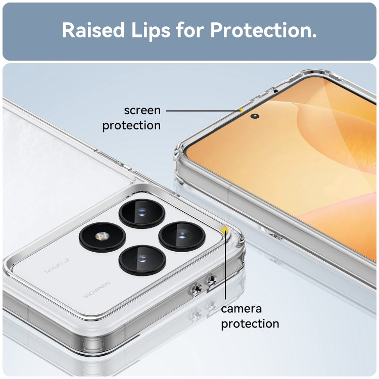 For Xiaomi Redmi K70 Pro Colorful Series Acrylic Hybrid TPU Phone Case(Transparent) - K70 Pro Cases by PMC TechLife | Online Shopping South Africa | PMC TechLife | Buy Now Pay Later Mobicred