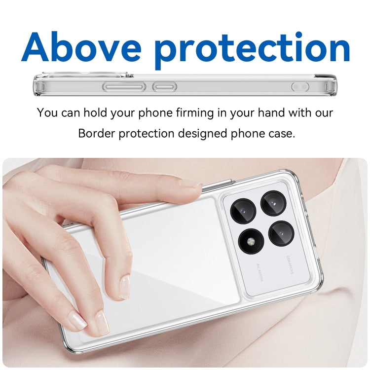 For Xiaomi Redmi K70E Colorful Series Acrylic Hybrid TPU Phone Case(Transparent) - K70E Cases by PMC TechLife | Online Shopping South Africa | PMC TechLife