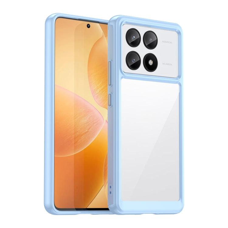 For Xiaomi Redmi K70E Colorful Series Acrylic Hybrid TPU Phone Case(Blue) - Xiaomi Cases by PMC TechLife | Online Shopping South Africa | PMC TechLife | Buy Now Pay Later Mobicred