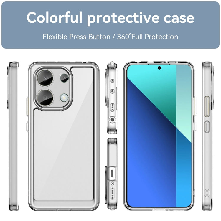 For Xiaomi Redmi Note 13 4G Global Colorful Series Acrylic Hybrid TPU Phone Case(Transparent) - Note 13 Cases by PMC TechLife | Online Shopping South Africa | PMC TechLife | Buy Now Pay Later Mobicred