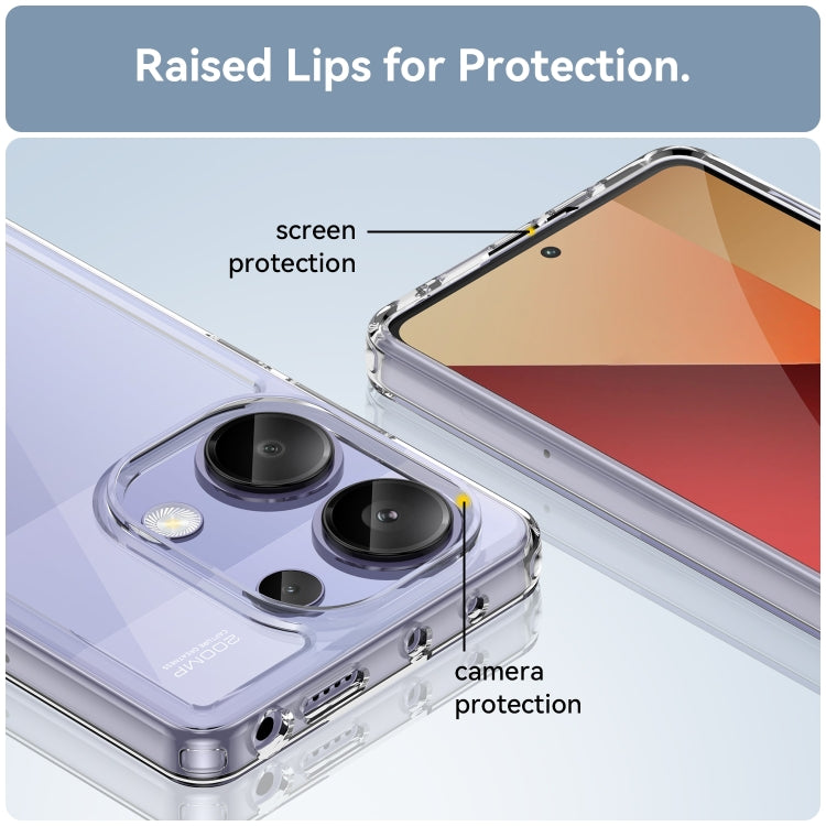 For Redmi Note 13 Pro 4G Global Colorful Series Acrylic Hybrid TPU Phone Case(Transparent) - Note 13 Pro Cases by PMC TechLife | Online Shopping South Africa | PMC TechLife | Buy Now Pay Later Mobicred
