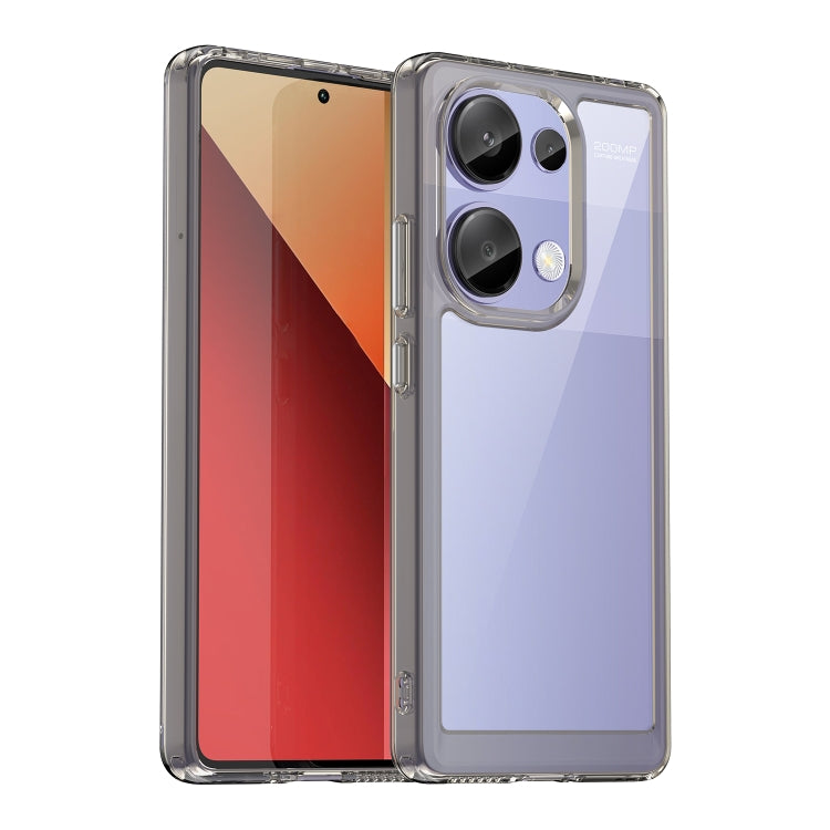 For Redmi Note 13 Pro 4G Global Colorful Series Acrylic Hybrid TPU Phone Case(Transparent Grey) - Note 13 Pro Cases by PMC TechLife | Online Shopping South Africa | PMC TechLife | Buy Now Pay Later Mobicred