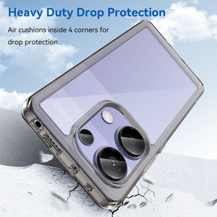 For Redmi Note 13 Pro 4G Global Colorful Series Acrylic Hybrid TPU Phone Case(Transparent Grey) - Note 13 Pro Cases by PMC TechLife | Online Shopping South Africa | PMC TechLife | Buy Now Pay Later Mobicred