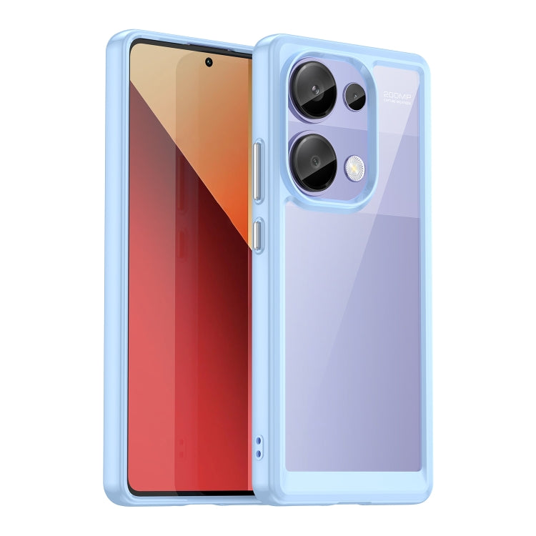 For Redmi Note 13 Pro 4G Global Colorful Series Acrylic Hybrid TPU Phone Case(Blue) - Note 13 Pro Cases by PMC TechLife | Online Shopping South Africa | PMC TechLife | Buy Now Pay Later Mobicred