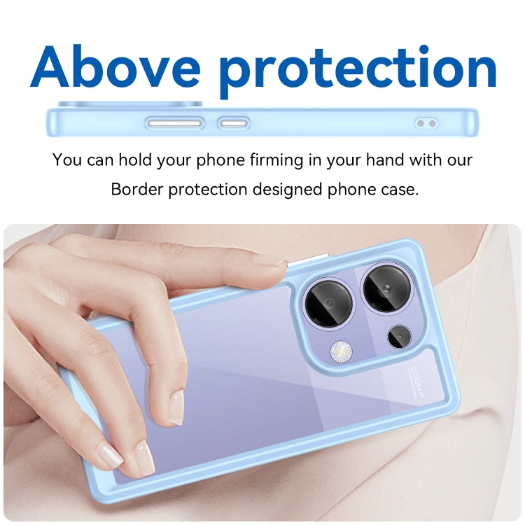 For Redmi Note 13 Pro 4G Global Colorful Series Acrylic Hybrid TPU Phone Case(Blue) - Note 13 Pro Cases by PMC TechLife | Online Shopping South Africa | PMC TechLife | Buy Now Pay Later Mobicred