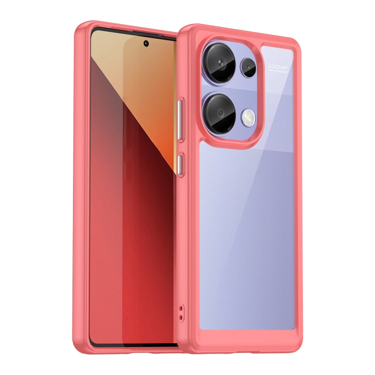 For Redmi Note 13 Pro 4G Global Colorful Series Acrylic Hybrid TPU Phone Case(Red) - Xiaomi Cases by PMC TechLife | Online Shopping South Africa | PMC TechLife | Buy Now Pay Later Mobicred