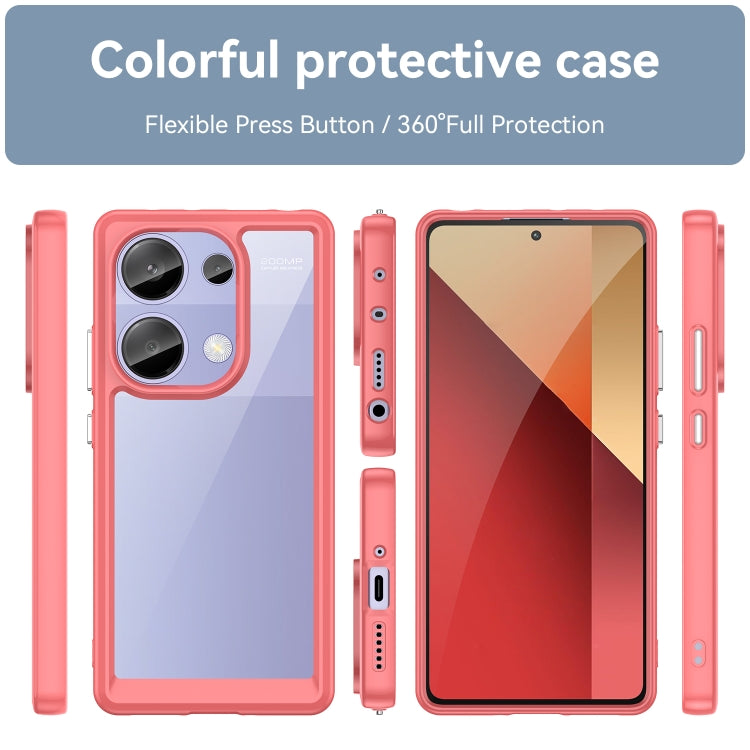 For Redmi Note 13 Pro 4G Global Colorful Series Acrylic Hybrid TPU Phone Case(Red) - Xiaomi Cases by PMC TechLife | Online Shopping South Africa | PMC TechLife | Buy Now Pay Later Mobicred