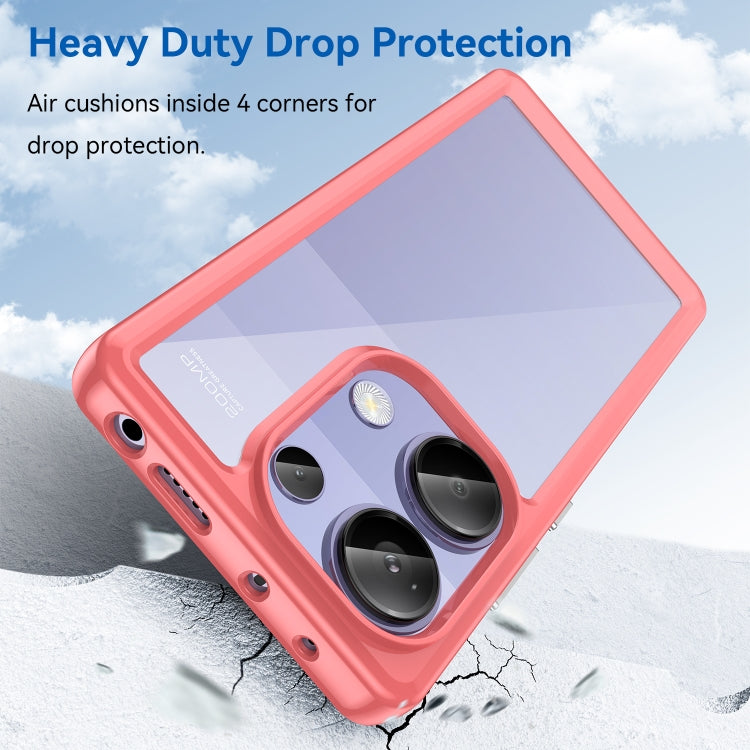 For Redmi Note 13 Pro 4G Global Colorful Series Acrylic Hybrid TPU Phone Case(Red) - Xiaomi Cases by PMC TechLife | Online Shopping South Africa | PMC TechLife | Buy Now Pay Later Mobicred