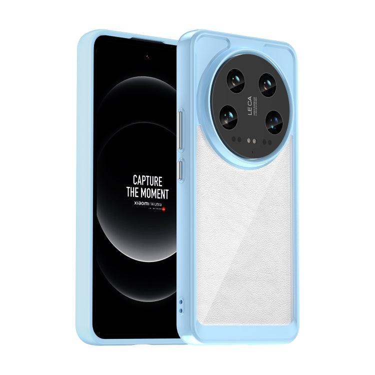 For Xiaomi 14 Ultra Colorful Series Acrylic Hybrid TPU Phone Case(Blue) - free shipping - PMC TechLife - Order now!