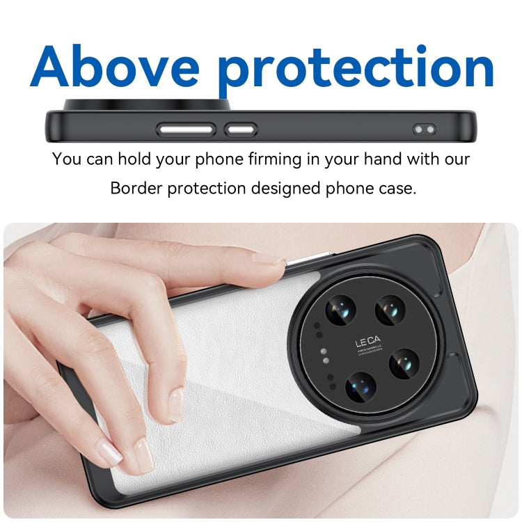 For Xiaomi 14 Ultra Colorful Series Acrylic Hybrid TPU Phone Case(Black) - 14 Ultra Cases by PMC TechLife | Online Shopping South Africa | PMC TechLife | Buy Now Pay Later Mobicred