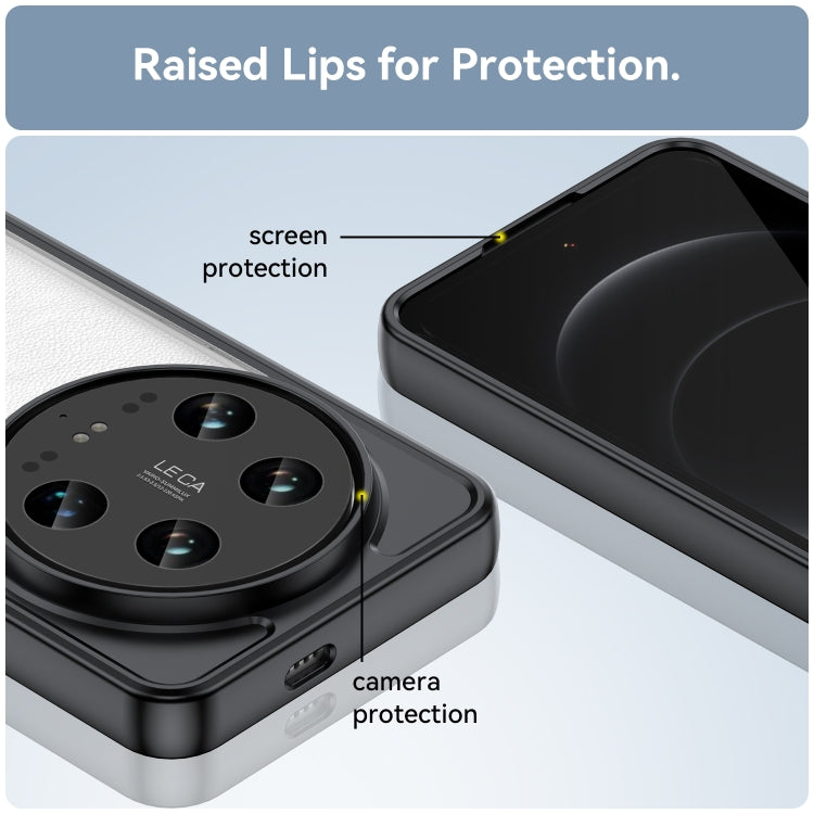 For Xiaomi 14 Ultra Colorful Series Acrylic Hybrid TPU Phone Case(Black) - 14 Ultra Cases by PMC TechLife | Online Shopping South Africa | PMC TechLife | Buy Now Pay Later Mobicred