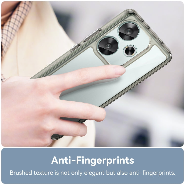 For Xiaomi Redmi Turbo 3 Colorful Series Acrylic Hybrid TPU Phone Case(Transparent Grey) - Xiaomi Cases by PMC TechLife | Online Shopping South Africa | PMC TechLife | Buy Now Pay Later Mobicred