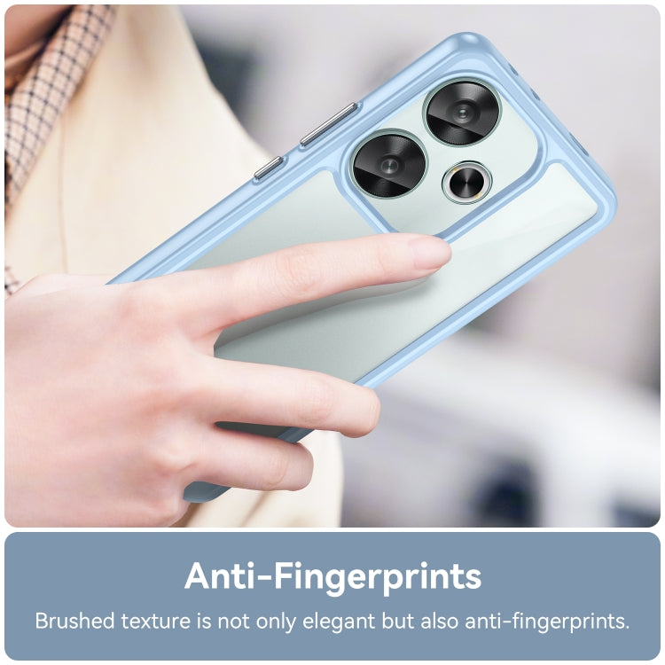 For Xiaomi Redmi Turbo 3 Colorful Series Acrylic Hybrid TPU Phone Case(Blue) - Xiaomi Cases by PMC TechLife | Online Shopping South Africa | PMC TechLife | Buy Now Pay Later Mobicred