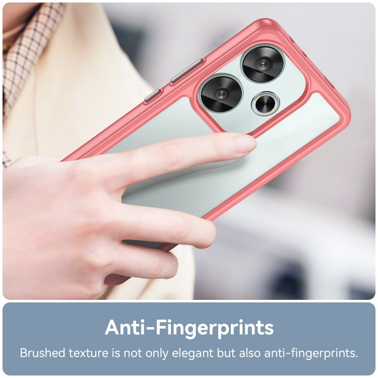 For Xiaomi Redmi Turbo 3 Colorful Series Acrylic Hybrid TPU Phone Case(Red) - Xiaomi Cases by PMC TechLife | Online Shopping South Africa | PMC TechLife | Buy Now Pay Later Mobicred