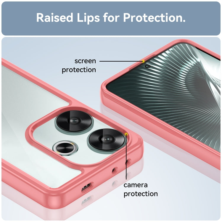 For Xiaomi Redmi Turbo 3 Colorful Series Acrylic Hybrid TPU Phone Case(Red) - Xiaomi Cases by PMC TechLife | Online Shopping South Africa | PMC TechLife | Buy Now Pay Later Mobicred