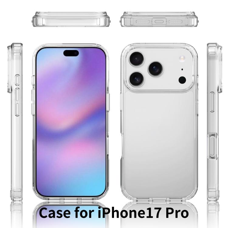 For iPhone 17 Pro Scratchproof Acrylic TPU Phone Case(Transparent) - free shipping - PMc TechLife - Order now!