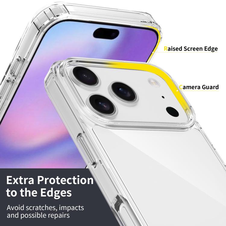 For iPhone 17 Pro Scratchproof Acrylic TPU Phone Case(Black) - free shipping - PMc TechLife - Order now!