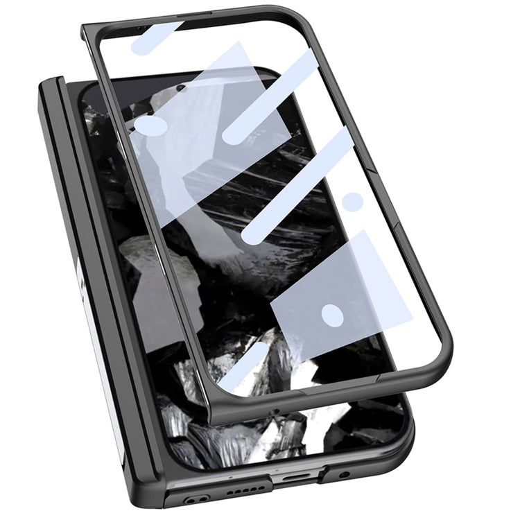 For Google Pixel 9 Pro Fold GKK Integrated Fold Hinge Leather Phone Case with Holder(White) - free shipping - PMC Jewellery - Order now!