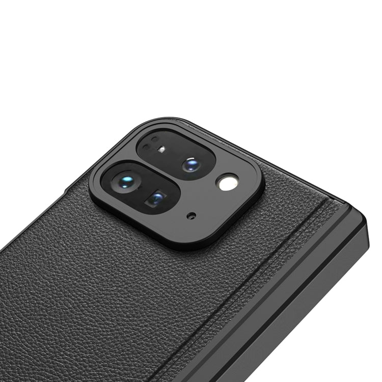 For Google Pixel 9 Pro Fold GKK Integrated Fold Hinge Leather Phone Case with Holder(Green) - free shipping - PMC Jewellery - Order now!