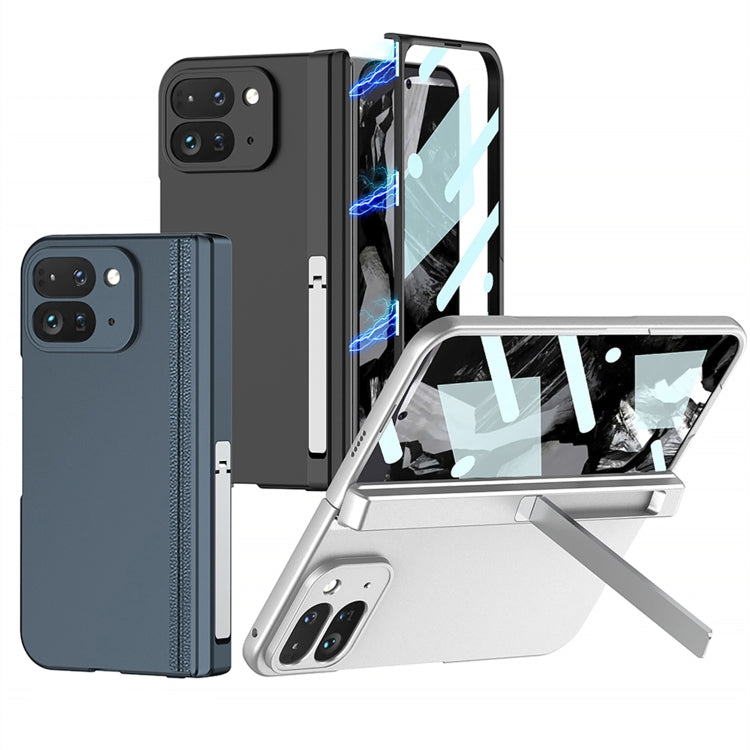 For Google Pixel 9 Pro Fold GKK Integrated Fold Hinge Full Coverage Phone Case with Holder(White) - free shipping - PMC Jewellery - Order now!