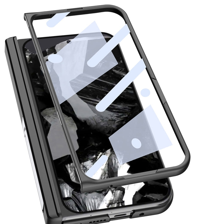 For Google Pixel 9 Pro Fold GKK Integrated Frosted Fold Hinge Leather Phone Case with Holder(Green) - free shipping - PMC Jewellery - Order now!