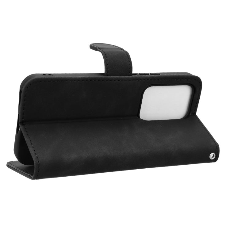 For Honor 200 Lite Skin Feel Magnetic Flip Leather Phone Case(Black) - Honor Cases by PMC TechLife | Online Shopping South Africa | PMC TechLife | Buy Now Pay Later Mobicred