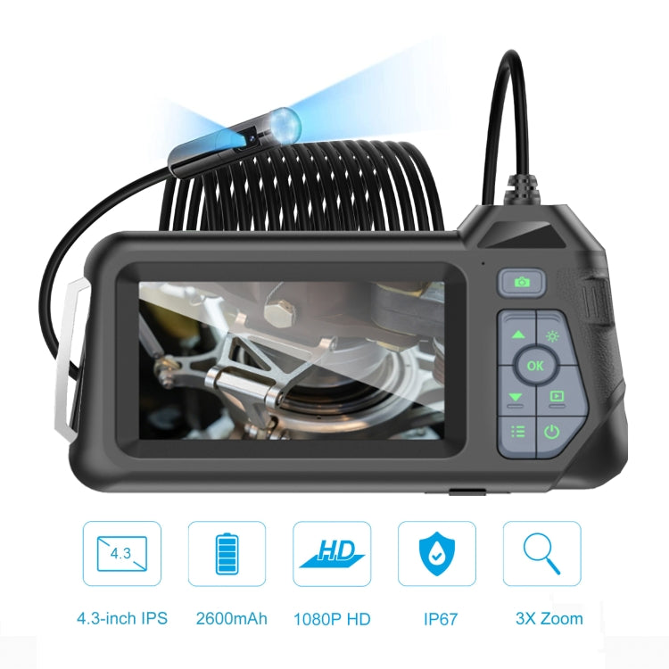 M60 4.3 inch Dual Camera with Screen Endoscope, Length:5m(5mm) -  by PMC TechLife | Online Shopping South Africa | PMC TechLife | Buy Now Pay Later Mobicred