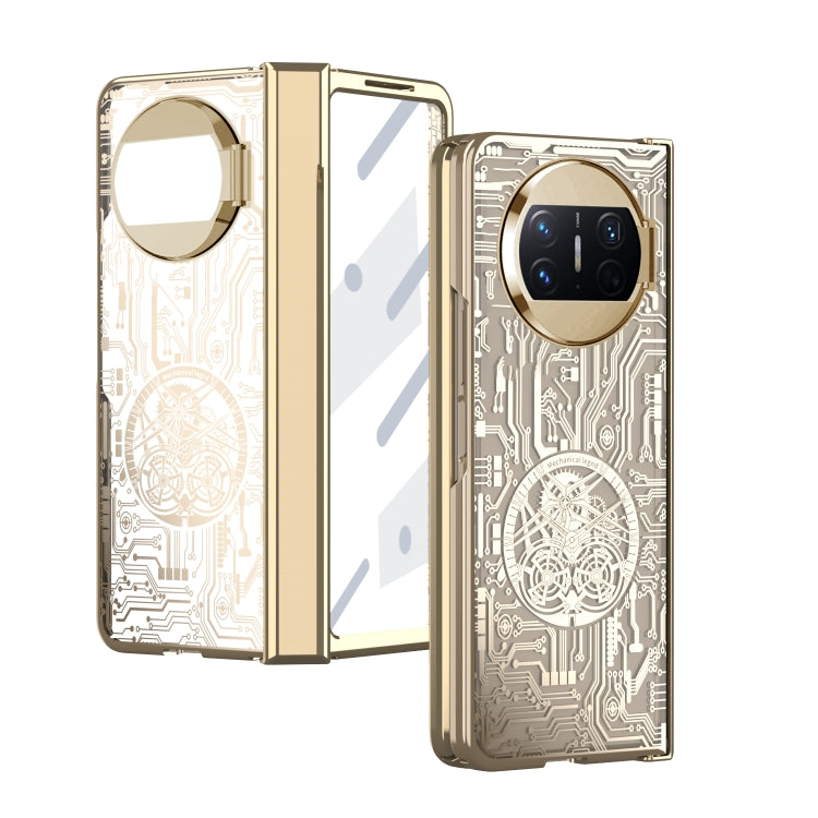 For Huawei Mate X3 Mechanical Legend Integrated Electroplating All-inclusive Phone Case(Champagne Gold) - Huawei Cases by PMC TechLife | Online Shopping South Africa | PMC TechLife | Buy Now Pay Later Mobicred