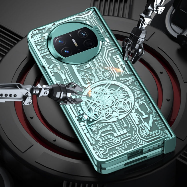 For Huawei Mate X3 Mechanical Legend Integrated Electroplating All-inclusive Phone Case(Silver) - Huawei Cases by PMC TechLife | Online Shopping South Africa | PMC TechLife | Buy Now Pay Later Mobicred