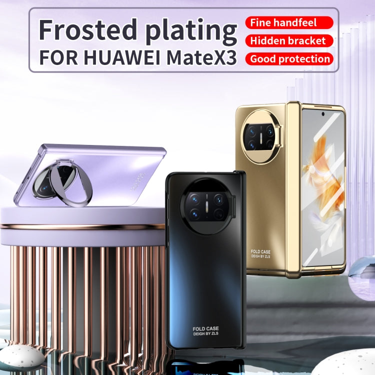 For Huawei Mate X3 Integrated Sub-plating Frame PC Phone Case(Black) - Huawei Cases by PMC TechLife | Online Shopping South Africa | PMC TechLife | Buy Now Pay Later Mobicred