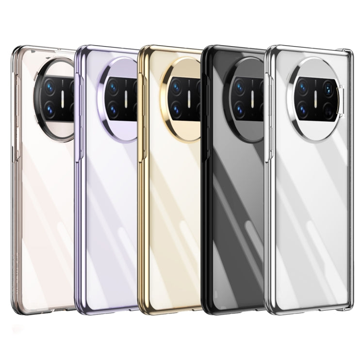 For Huawei Mate X3 Electroplating PC Folding Phone Case with Hinge(Purple) - Huawei Cases by PMC TechLife | Online Shopping South Africa | PMC TechLife | Buy Now Pay Later Mobicred