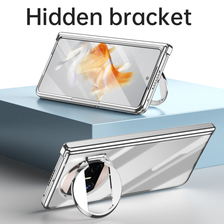 For Huawei Mate X3 Integrated Electroplating PC Folding Phone Case with Hinge(Gold) - Huawei Cases by PMC TechLife | Online Shopping South Africa | PMC TechLife | Buy Now Pay Later Mobicred