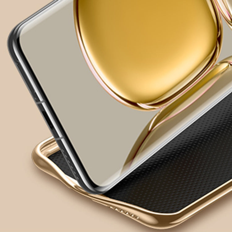 For Huawei Mate 50 Pro Litchi Texture Genuine Leather Phone Case(Black) - Huawei Cases by PMC TechLife | Online Shopping South Africa | PMC TechLife | Buy Now Pay Later Mobicred