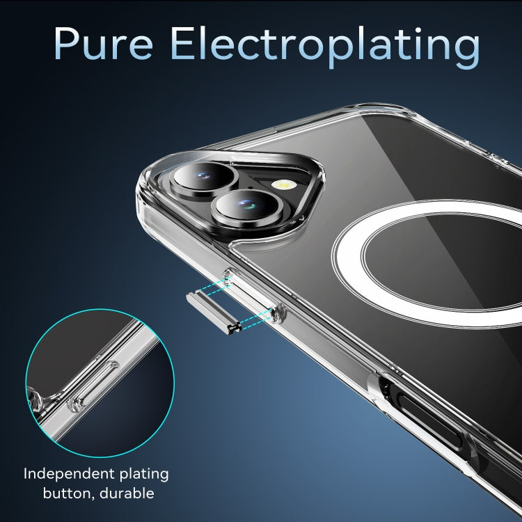 For iPhone 16 Plus MagSafe Clear Acrylic PC +TPU Phone Case(Transparent) - iPhone 16 Plus Cases by PMC TechLife | Online Shopping South Africa | PMC TechLife | Buy Now Pay Later Mobicred