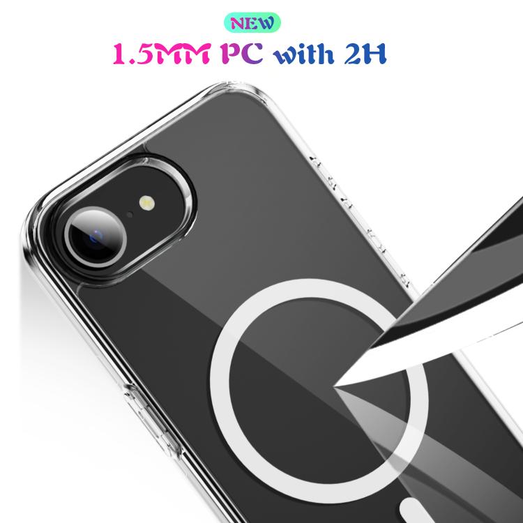 For iPhone 16e MagSafe Clear Acrylic PC +TPU Phone Case(Transparent) - iPhone 16e Cases by PMC TechLife | Online Shopping South Africa | PMC TechLife | Buy Now Pay Later Mobicred