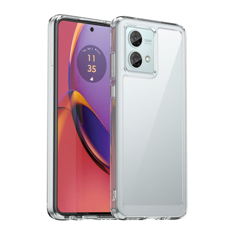 For Motorola Moto G84 Colorful Series Acrylic Hybrid TPU Phone Case(Transparent) - Motorola Cases by PMC TechLife | Online Shopping South Africa | PMC TechLife | Buy Now Pay Later Mobicred