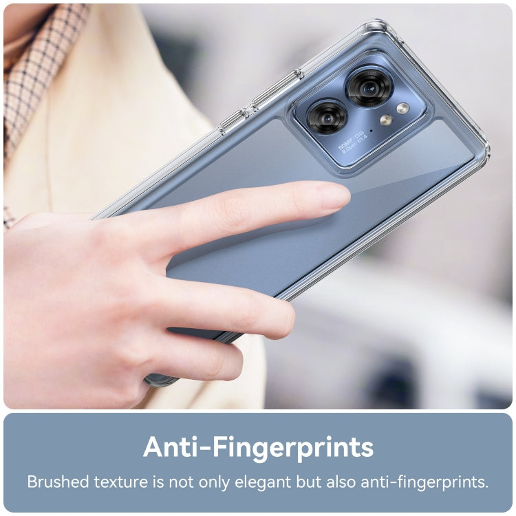 For Motorola Edge 2023 Global Colorful Series Acrylic Hybrid TPU Phone Case(Transparent) - Motorola Cases by PMC TechLife | Online Shopping South Africa | PMC TechLife | Buy Now Pay Later Mobicred