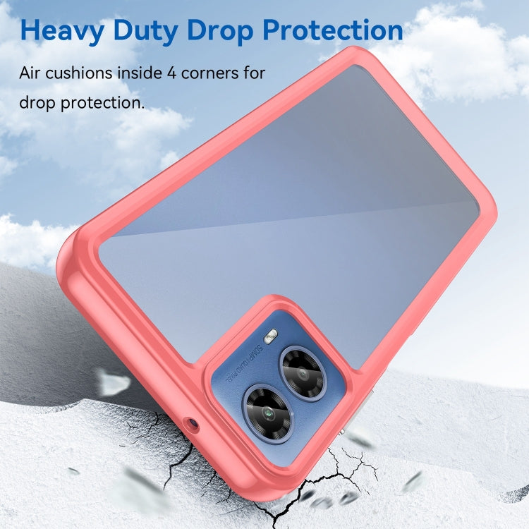 For Motorola Moto G34 Colorful Series Acrylic Hybrid TPU Phone Case(Red) - free shipping - PMC TechLife - Order now!