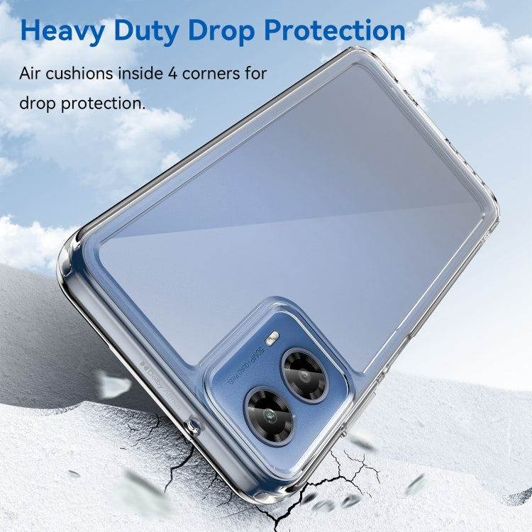 For Motorola Moto G34 Colorful Series Acrylic Hybrid TPU Phone Case(Transparent) - Motorola Cases by PMC TechLife | Online Shopping South Africa | PMC TechLife | Buy Now Pay Later Mobicred